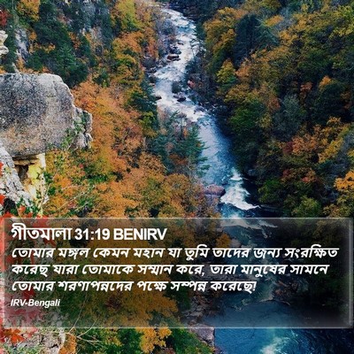 গীতমালা 31:19 BENIRV Bible Verse Image
