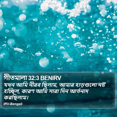 গীতমালা 32:3 BENIRV Bible Verse Image