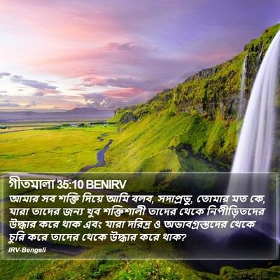 গীতমালা 35:10 BENIRV Bible Verse Image