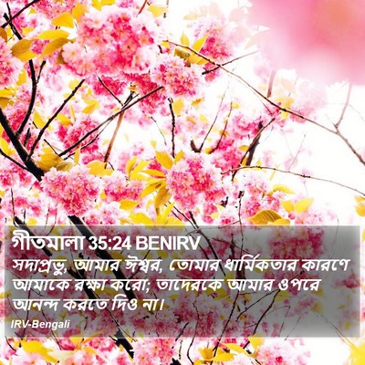 গীতমালা 35:24 BENIRV Bible Verse Image