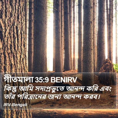 গীতমালা 35:9 BENIRV Bible Verse Image