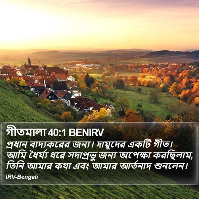 গীতমালা 40:1 BENIRV Bible Verse Image