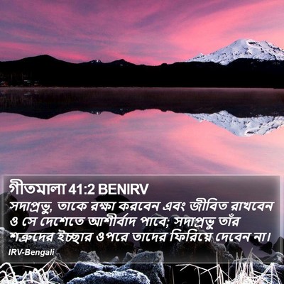গীতমালা 41:2 BENIRV Bible Verse Image