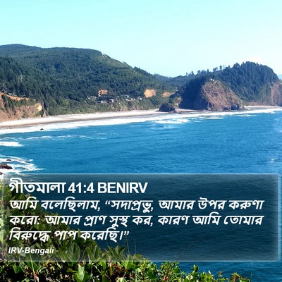 গীতমালা 41:4 BENIRV Bible Verse Image