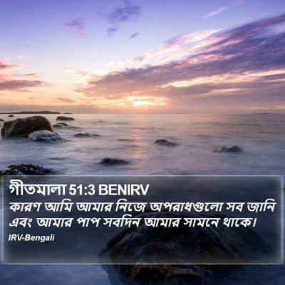 গীতমালা 51:3 BENIRV Bible Verse Image