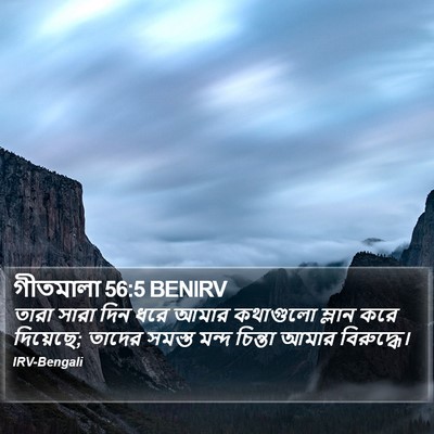 গীতমালা 56:5 BENIRV Bible Verse Image