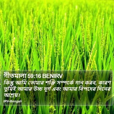 গীতমালা 59:16 BENIRV Bible Verse Image
