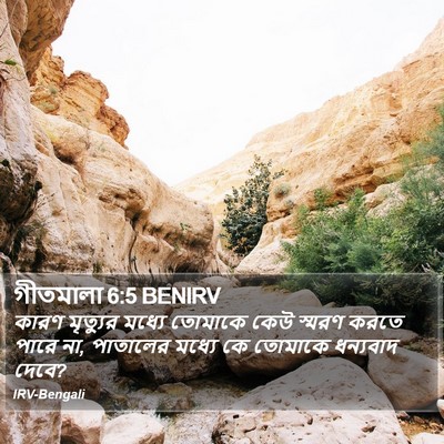 গীতমালা 6:5 BENIRV Bible Verse Image