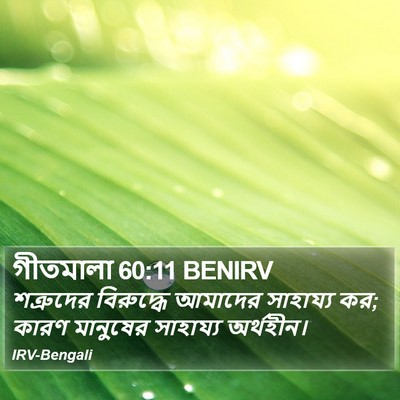 গীতমালা 60:11 BENIRV Bible Verse Image