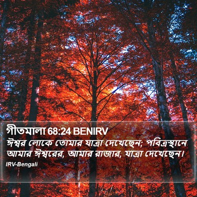 গীতমালা 68:24 BENIRV Bible Verse Image