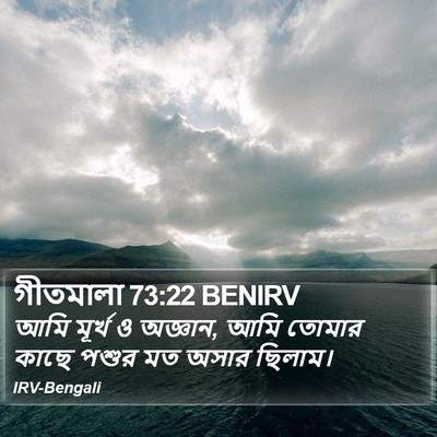 গীতমালা 73:22 BENIRV Bible Verse Image