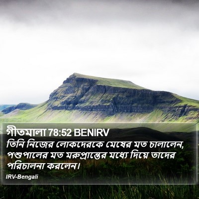 গীতমালা 78:52 BENIRV Bible Verse Image