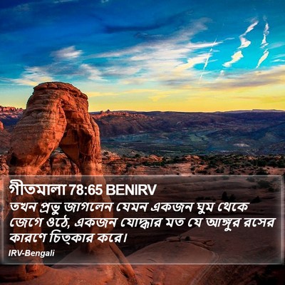 গীতমালা 78:65 BENIRV Bible Verse Image