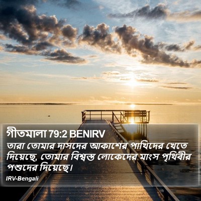 গীতমালা 79:2 BENIRV Bible Verse Image