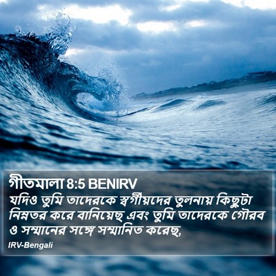 গীতমালা 8:5 BENIRV Bible Verse Image