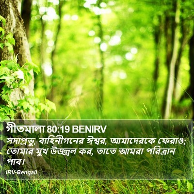 গীতমালা 80:19 BENIRV Bible Verse Image