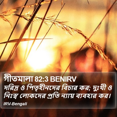 গীতমালা 82:3 BENIRV Bible Verse Image
