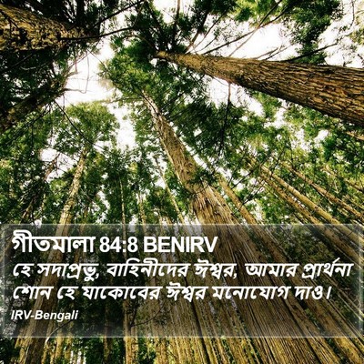 গীতমালা 84:8 BENIRV Bible Verse Image