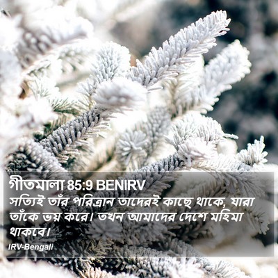 গীতমালা 85:9 BENIRV Bible Verse Image