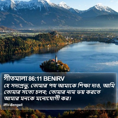 গীতমালা 86:11 BENIRV Bible Verse Image