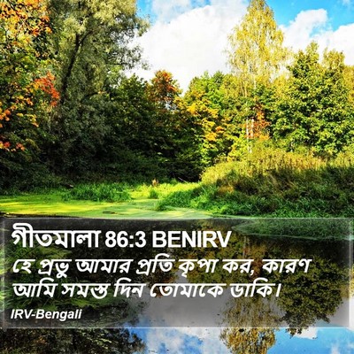গীতমালা 86:3 BENIRV Bible Verse Image
