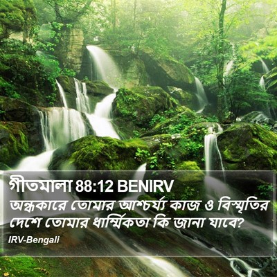 গীতমালা 88:12 BENIRV Bible Verse Image