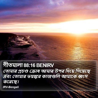 গীতমালা 88:16 BENIRV Bible Verse Image