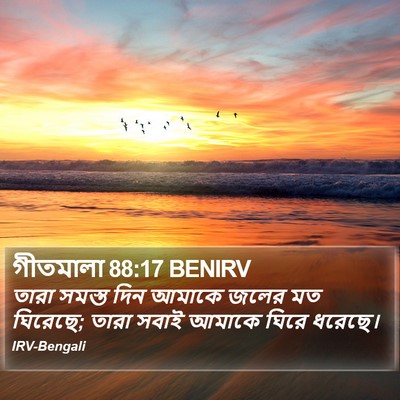গীতমালা 88:17 BENIRV Bible Verse Image