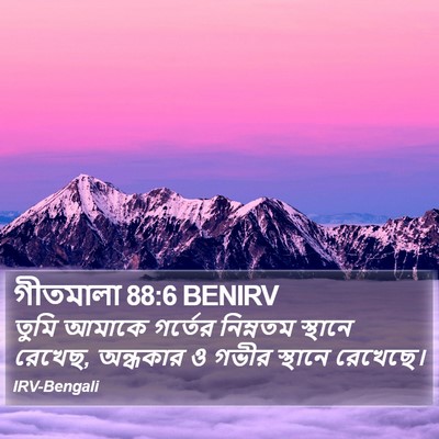গীতমালা 88:6 BENIRV Bible Verse Image