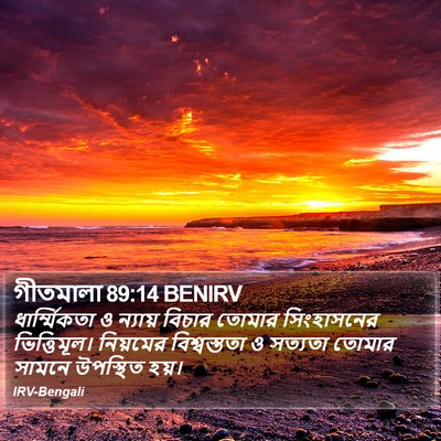 গীতমালা 89:14 BENIRV Bible Verse Image