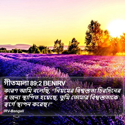 গীতমালা 89:2 BENIRV Bible Verse Image