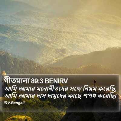 গীতমালা 89:3 BENIRV Bible Verse Image