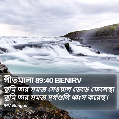 গীতমালা 89:40 BENIRV Bible Verse Image