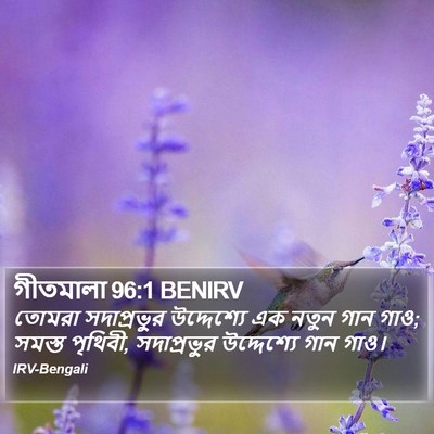 গীতমালা 96:1 BENIRV Bible Verse Image
