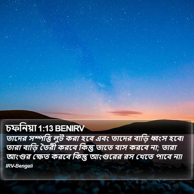 চফনিয়া 1:13 BENIRV Bible Verse Image