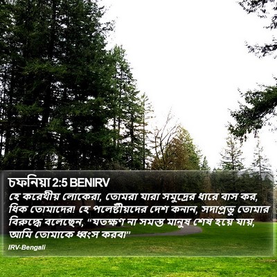 চফনিয়া 2:5 BENIRV Bible Verse Image