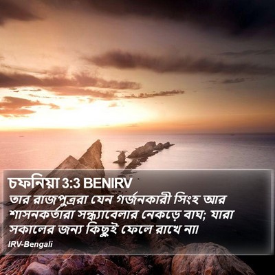চফনিয়া 3:3 BENIRV Bible Verse Image
