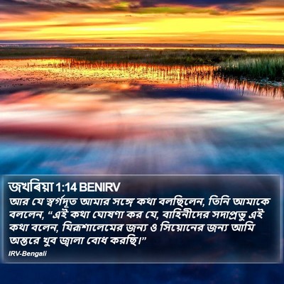 জখৰিয়া 1:14 BENIRV Bible Verse Image