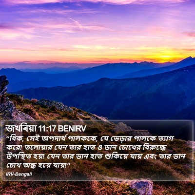 জখৰিয়া 11:17 BENIRV Bible Verse Image