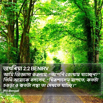 জখৰিয়া 2:2 BENIRV Bible Verse Image