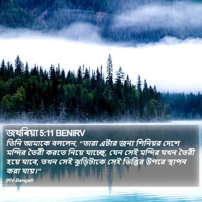 জখৰিয়া 5:11 BENIRV Bible Verse Image