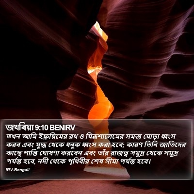 জখৰিয়া 9:10 BENIRV Bible Verse Image