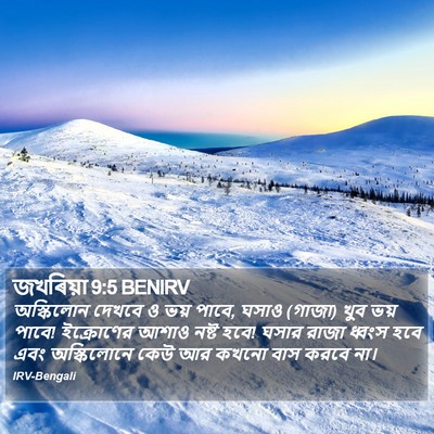 জখৰিয়া 9:5 BENIRV Bible Verse Image