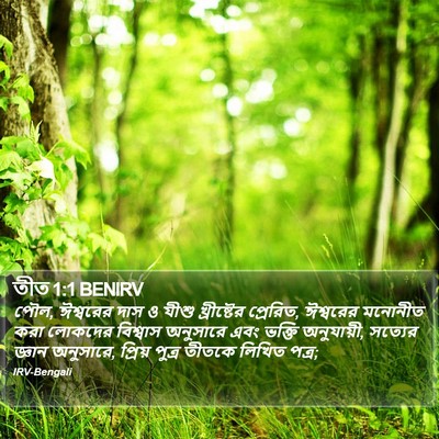 তীত 1:1 BENIRV Bible Verse Image