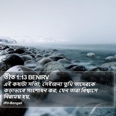 তীত 1:13 BENIRV Bible Verse Image
