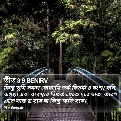 তীত 3:9 BENIRV Bible Verse Image