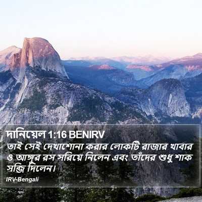 দানিয়েল 1:16 BENIRV Bible Verse Image
