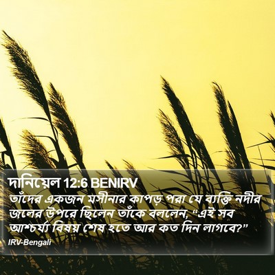 দানিয়েল 12:6 BENIRV Bible Verse Image