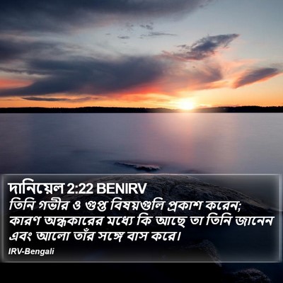 দানিয়েল 2:22 BENIRV Bible Verse Image