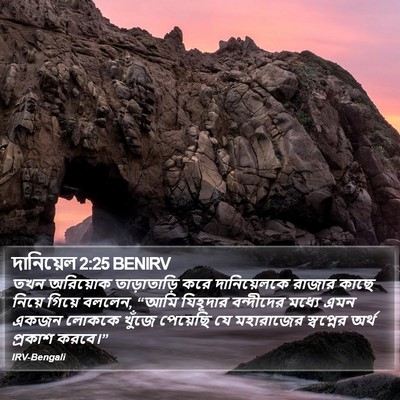 দানিয়েল 2:25 BENIRV Bible Verse Image